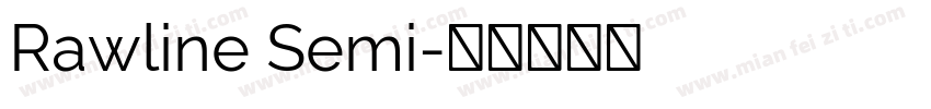 Rawline Semi字体转换